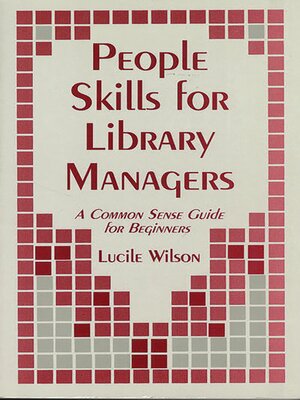 cover image of People Skills for Library Managers